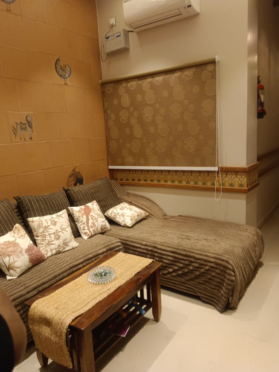 Calm guest room interior